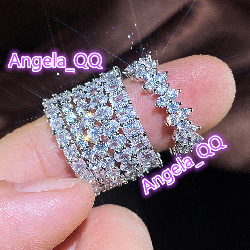 Custom Women Jewelry Ring 925 Sterling Silver Oval Diamond Engagement Wedding Ring