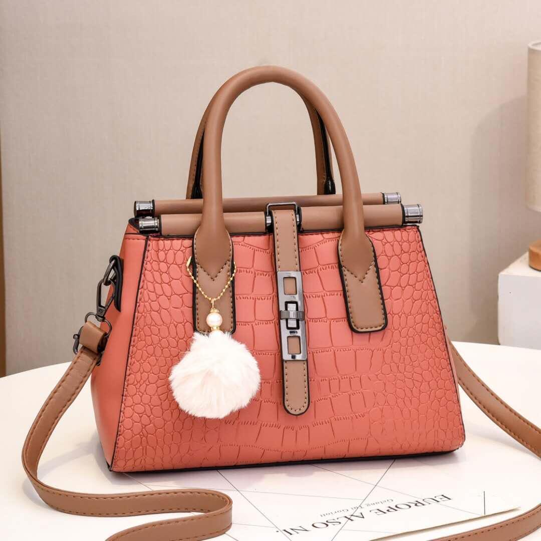 Top Brand High Quality New Style Women's Handbag Ladies Shoulder Bag Stone Pattern Trendy Crossbody Large Capacity Tote Portable New Free Deliver
