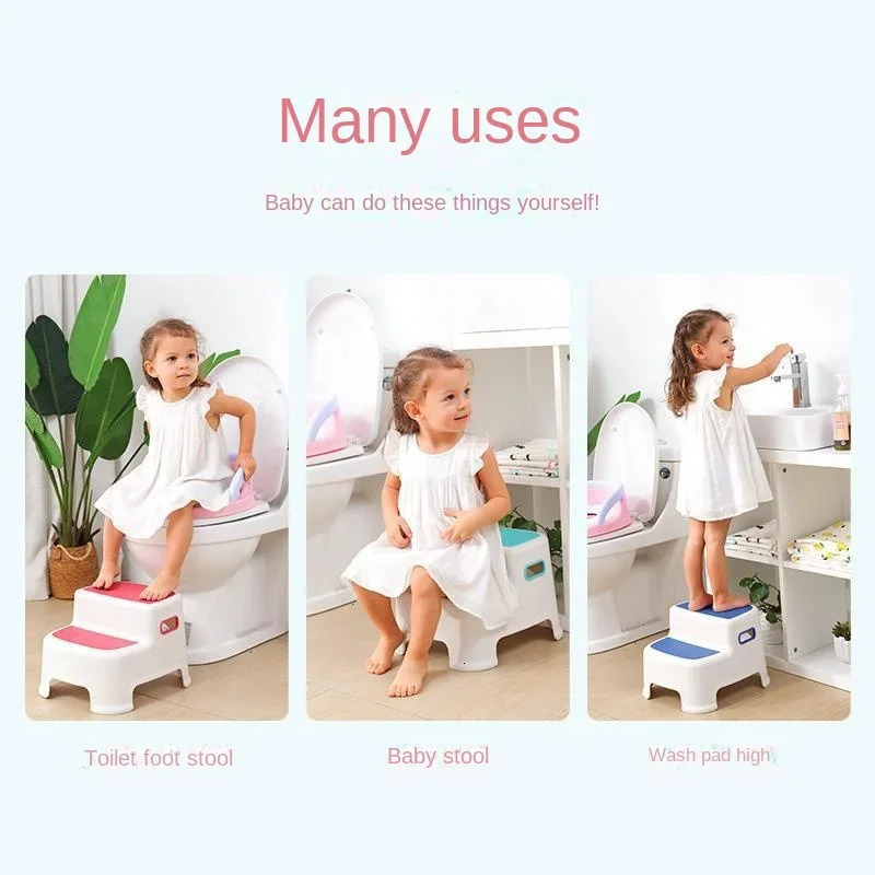 Childrens Ottoman Baby Step Chair Stool Small Bench Hand Washing Step Childrens Stool Non-Slip Footstool Stand Stool 250523