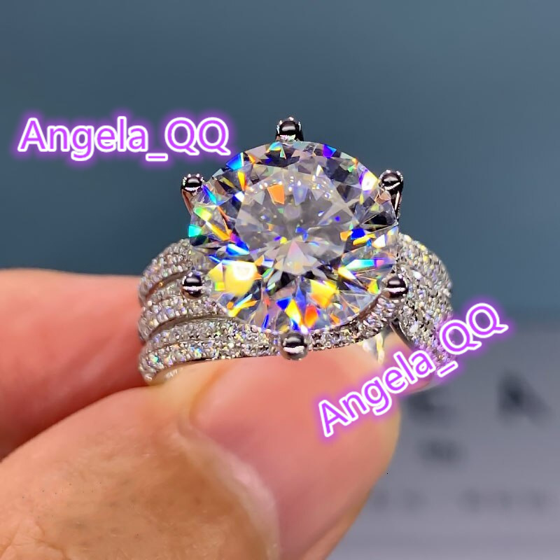 European and American Fashion Luxury Imitation Diamond Rings Women Jewelry Engagement Wedding Zircon Ring Jewellery