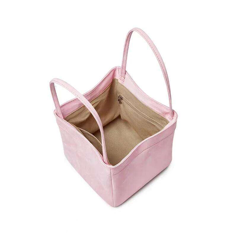 Custom Letters Design Woman Suede Leather Handbag Lady Fashion Silk Brand Shoulder Party Bucket Bag Cross-Body Bags