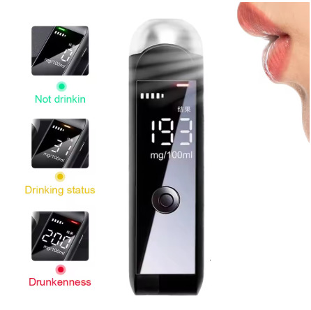 Automatic Alcohol Tester Professional Breath Alcohol Alcohol Rechargeable Tools Tester Breathalyzer Test Z5F7