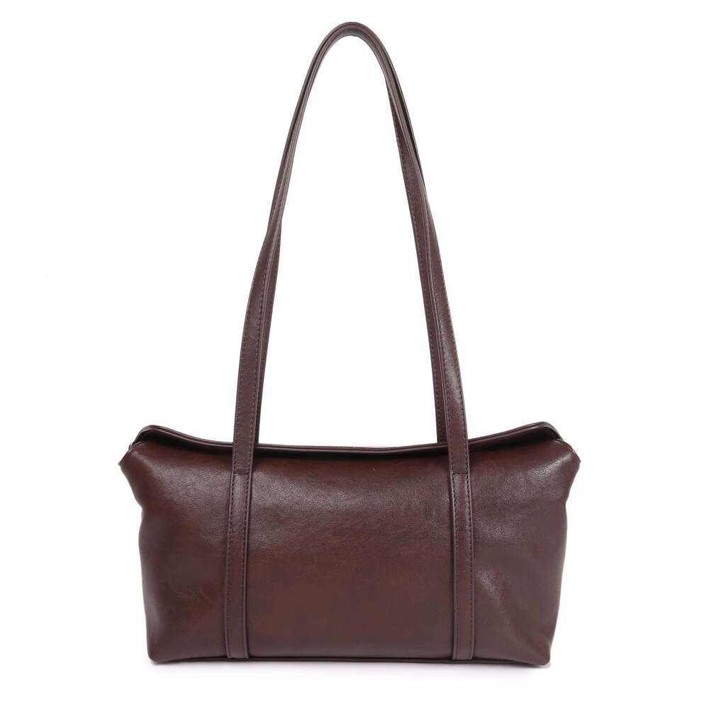 Genuine Leather Fashion Women's Shoulder Designer High Quality Casual Horizontal Large Capacity Ladies Pillow Bag