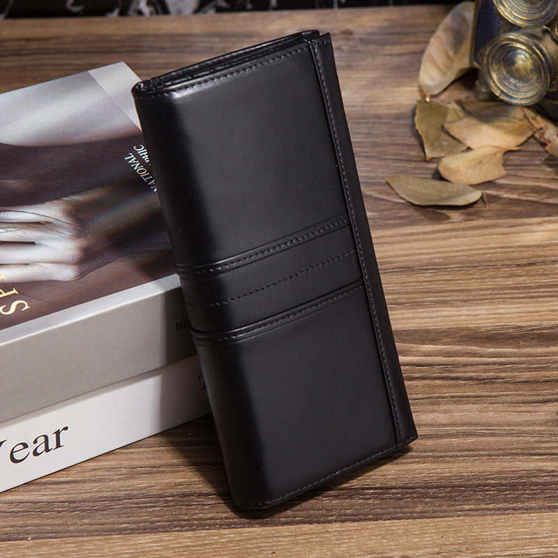 Free Shipping Designer Wallet Fashionable New Suit Leather Wallet Leather And Cowhide Long Handbag Men's And Women's Multi Card Card Bag Mob