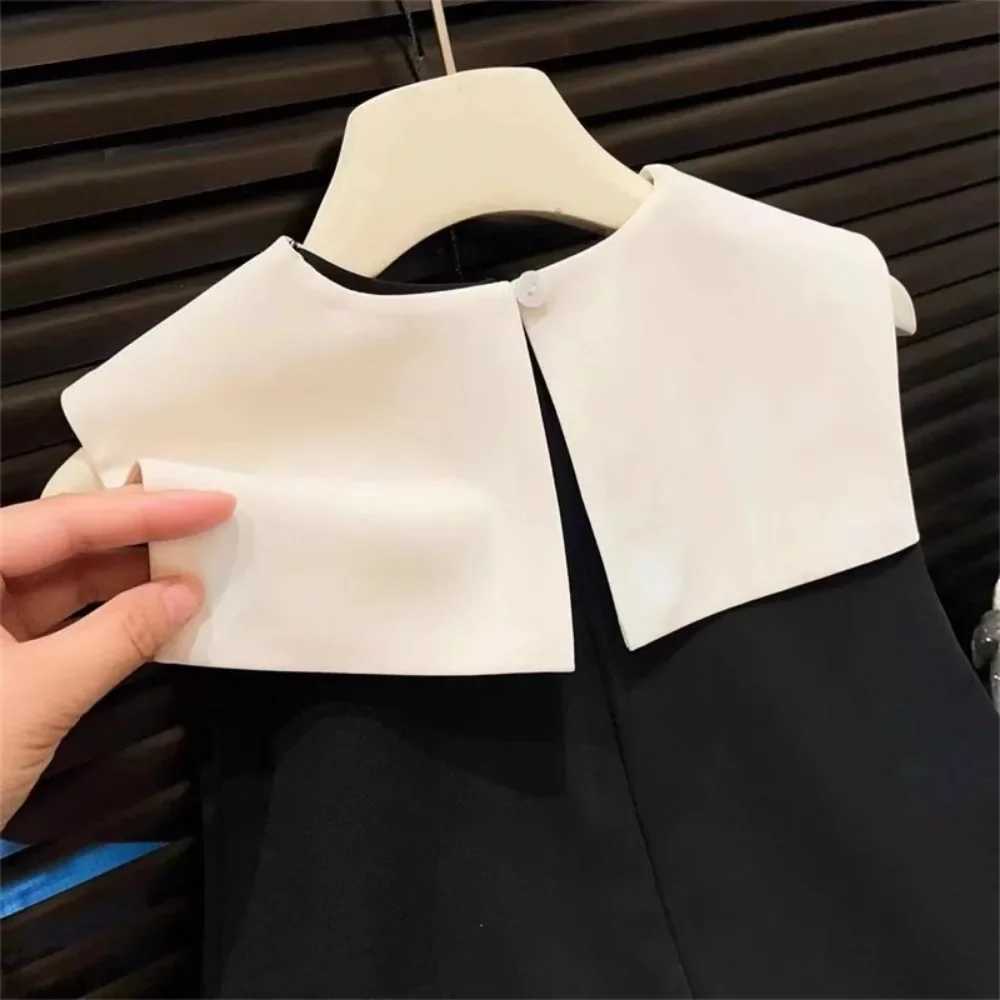 Korean Version Black Sleeveless Kids Clothes Summer New Bow Decoration Girls Dress Birthday Party Princess Dresses 2-7 Years Old X250528