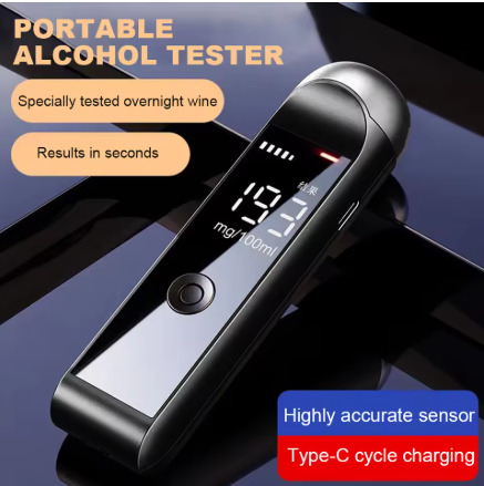 Automatic Alcohol Tester Professional Breath Alcohol Alcohol Rechargeable Tools Tester Breathalyzer Test Z5F7