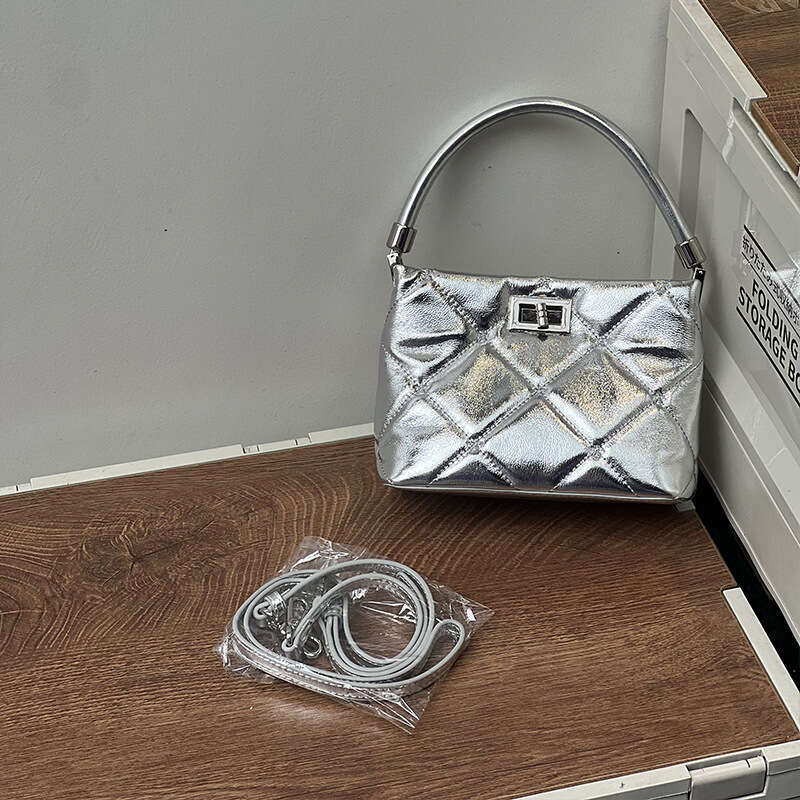 Niche Handbag New Simple Women's Top Layer Cowhide Square Bag Fashion Versatile Shoulder Crossbody