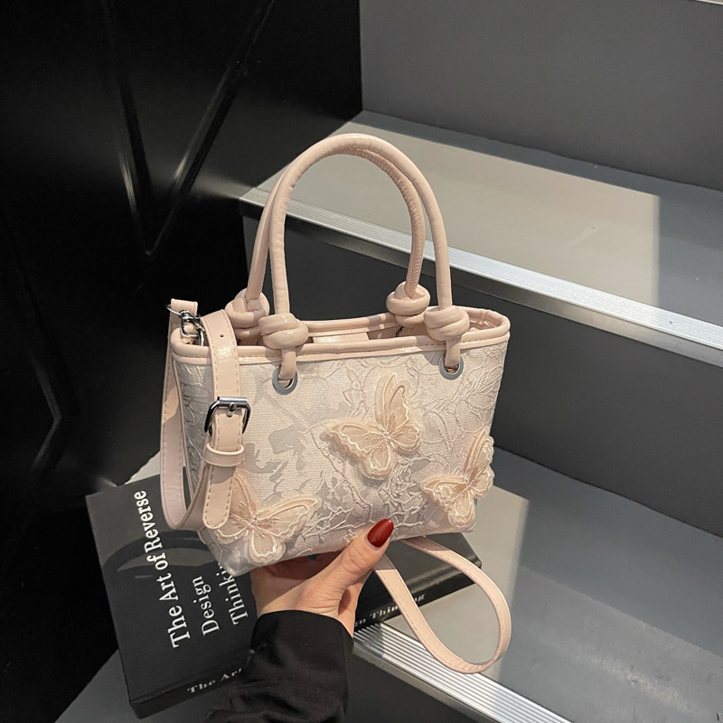 Women's Handbag Free Shipping Designer Bag New Fashion Embroidery Bag 2025 Spring/summer New Chinese Style Lace Bucket Bag Versatile Crossbody Ba