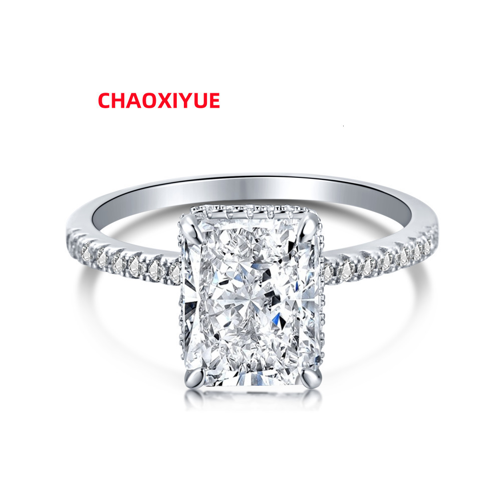 Dylam Free of Nickel and Lead Engagement Rings for Her Fit Moissanite Sterling Silver AAAAAAAA CZ Anniversary 925 Silver Ring