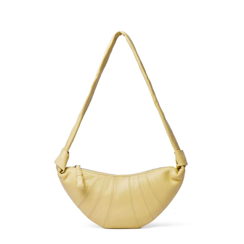 Niche High-End Croissant 2024 New Textured Fashion Dumpling Genuine Leather Shoulder Bag for Women