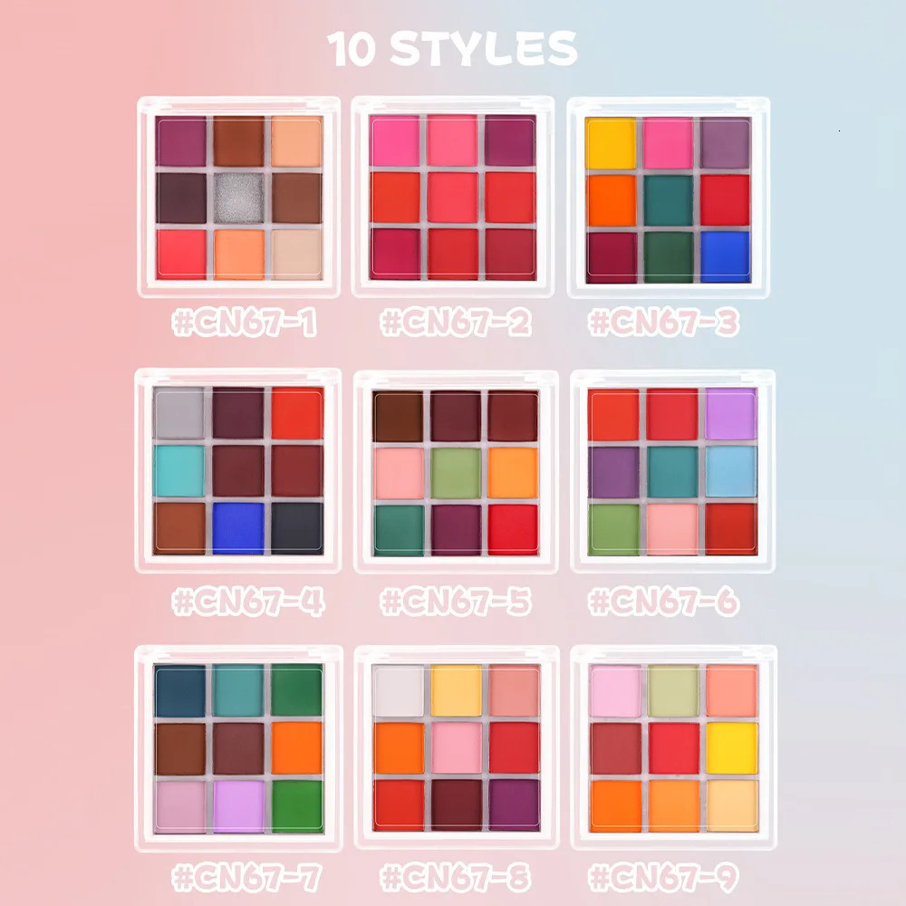 9Grids Chrome Gradient Powder Set Iridescent Nail Solid Pigment Macaron Shimmer Manicure Decor Dust for Ombre Nails Neon Pigment 250523