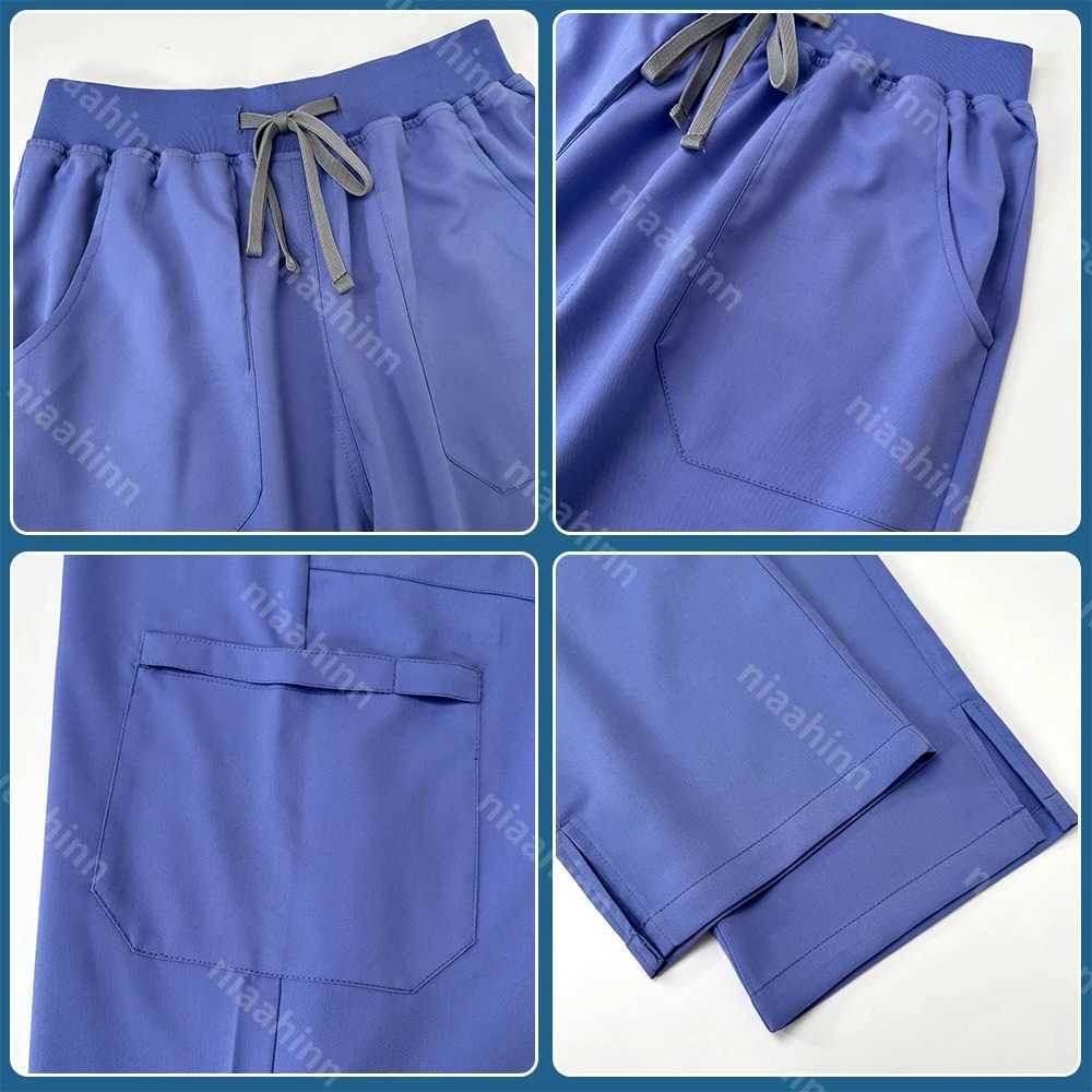 Niaahinn Pet Grooming Working Clothes Scrubs Uniform Suit Short Slved Nursing Uniform Women Multicolor Doctor Medical Workwear X250528