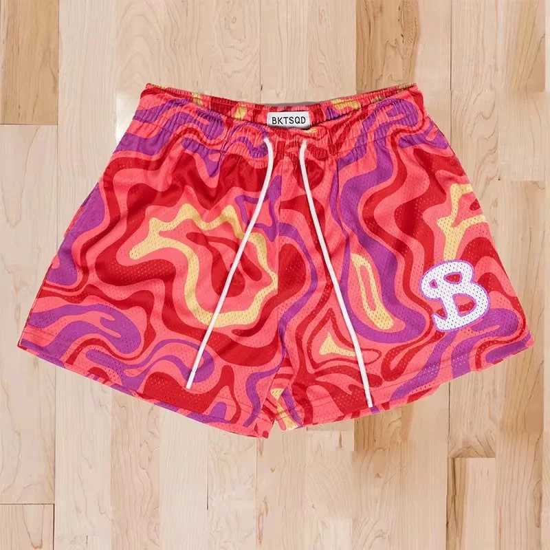 BKTSQD American style trendy brand Training shorts Mens/womens mesh quick drying quarter knee basketball running beach shorts X2505281