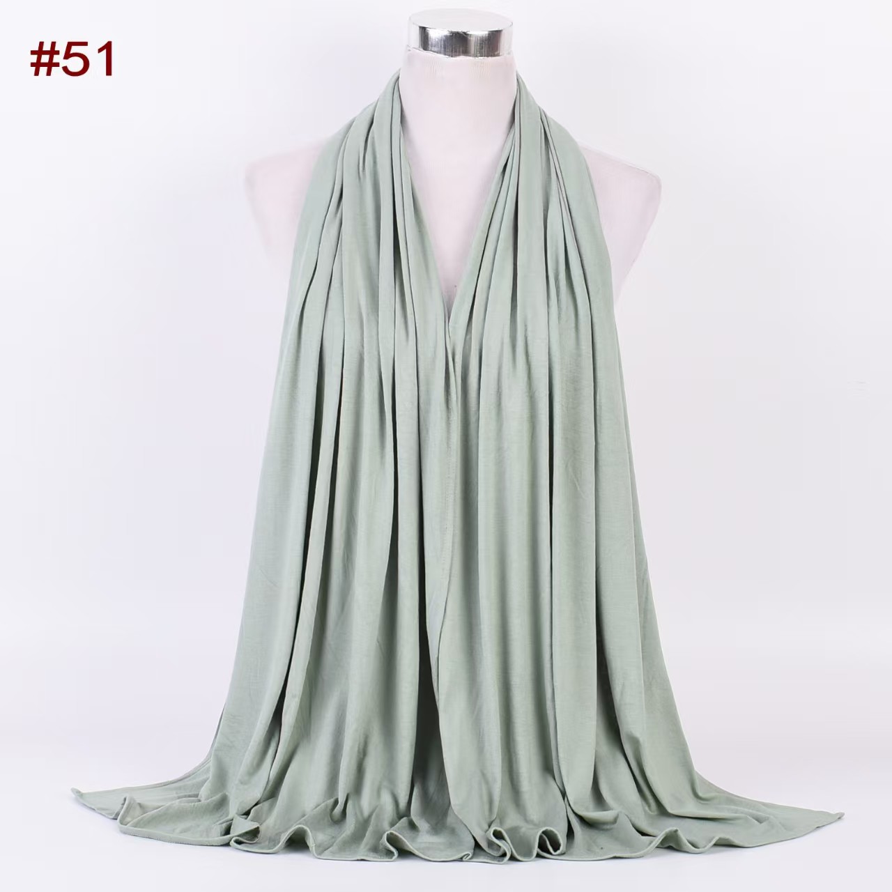 T829 new solid color cotton jersey mercerized cotton Amazon beautiful fashion scarf headscarf
