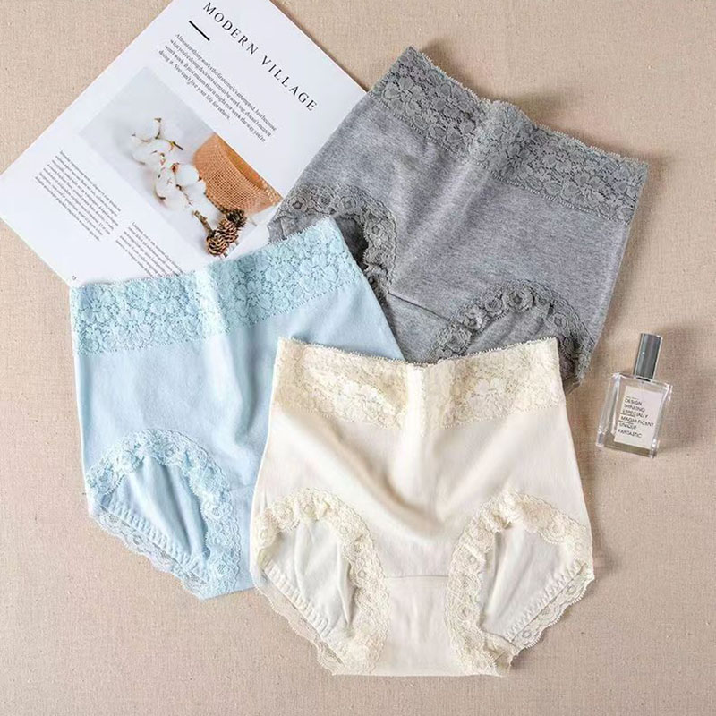 Explosive cotton high waist ladies underwear plus size comfortable hip cotton briefs