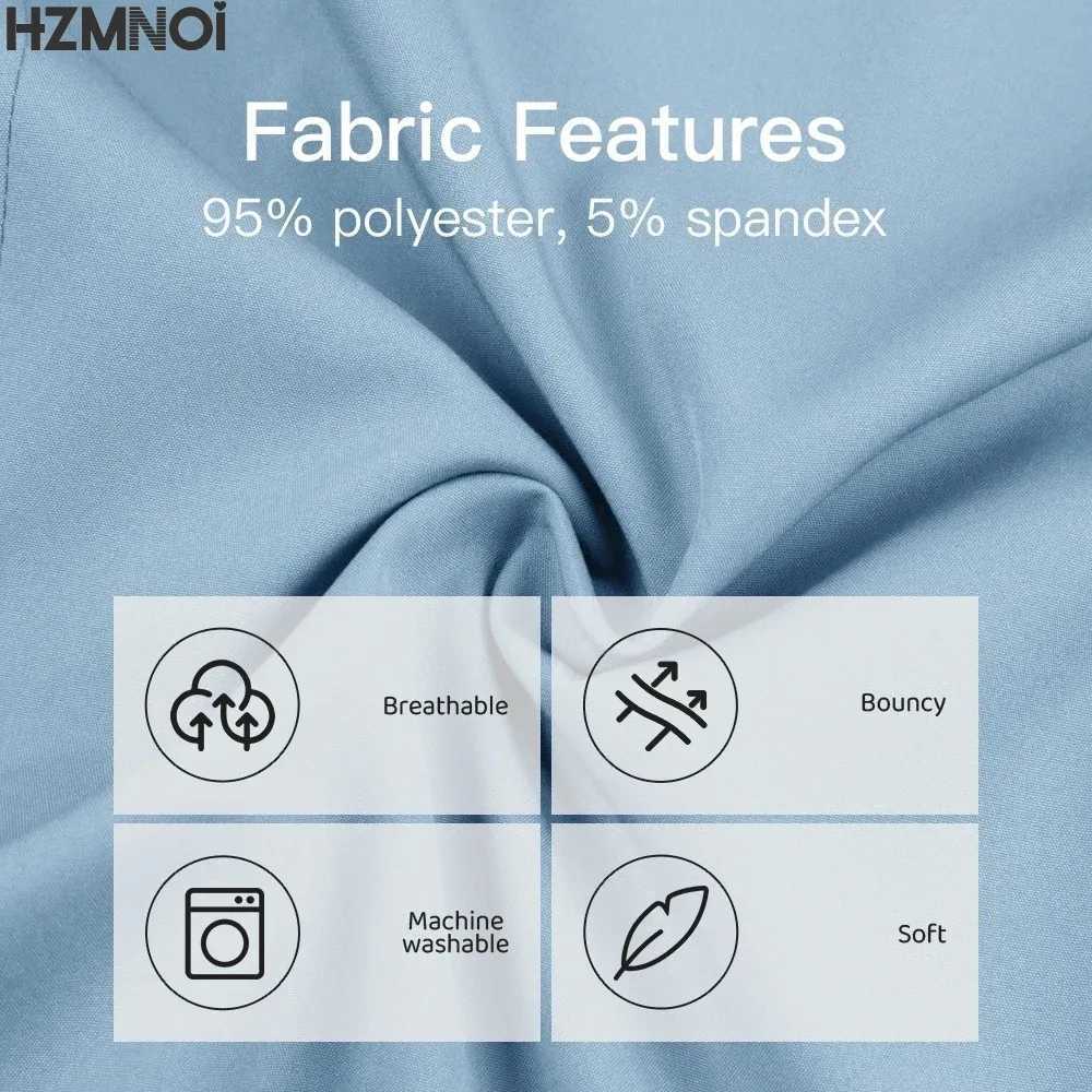Medical Scrub Nursing Surgical Gown High Quty Elastic Scrub Healthcare Pharmacy Solid Color Uniform Workwear Unisex X250528