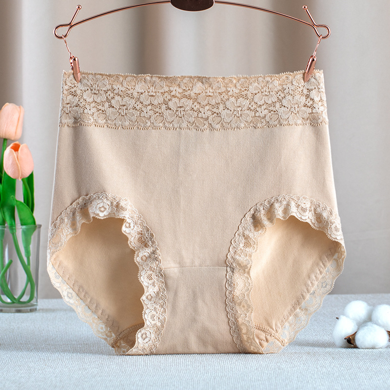 Explosive cotton high waist ladies underwear plus size comfortable hip cotton briefs
