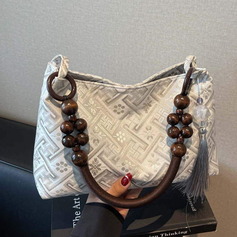 Women's Handbag Free Shipping Designer Bag Fashionable Chinese Style Armpit Bag 2025 New Summer Simple Cloth Bag Shoulder Bag For Going Out To Wo
