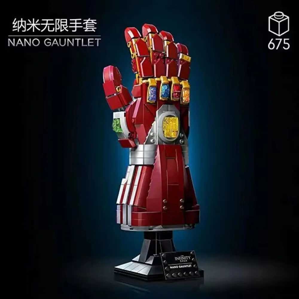 2025 new MOC Fulian infinite gloves steel nano creative gloves model toys for adults and children to get holiday gifts. Z250528