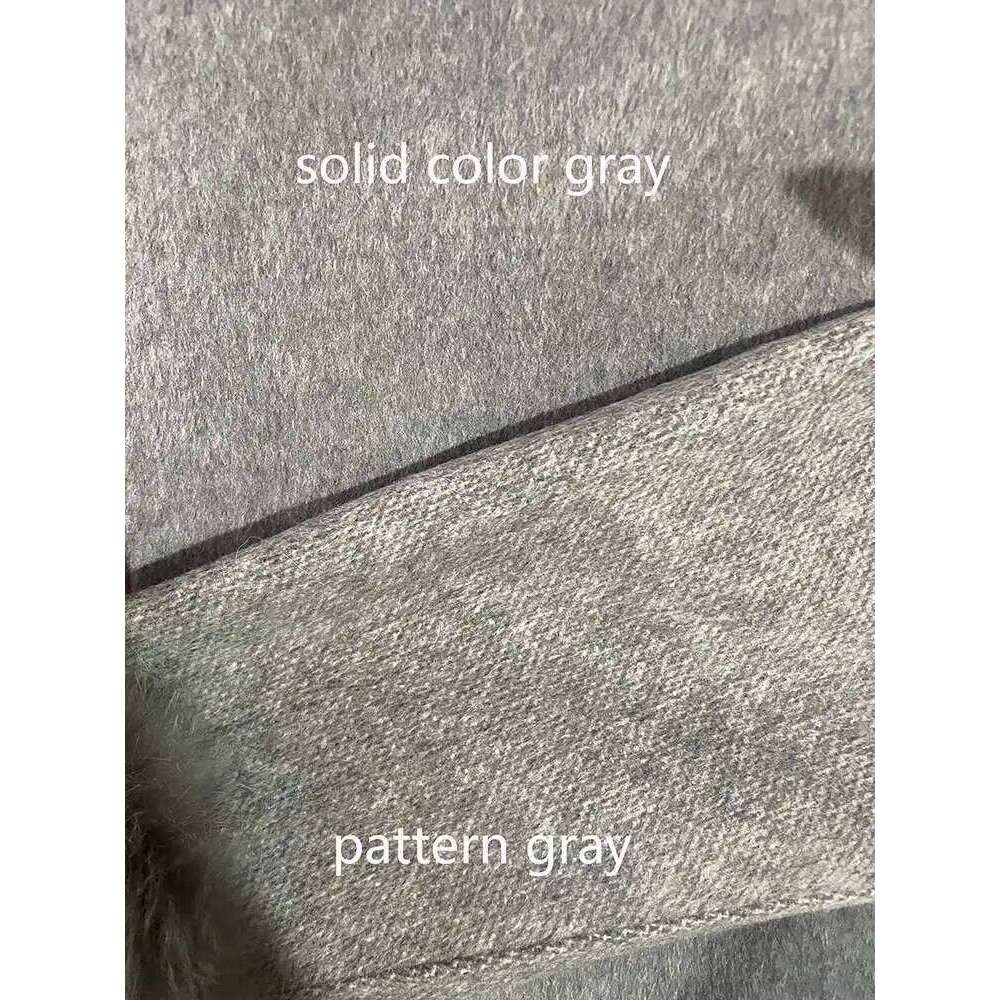 UCXQ Elegant OL Office Lady Overcoats Fur Patchwork Long Sleeve Woolen Coat Beautiful Women's Clothing Jacket Autumn 2025 Spring