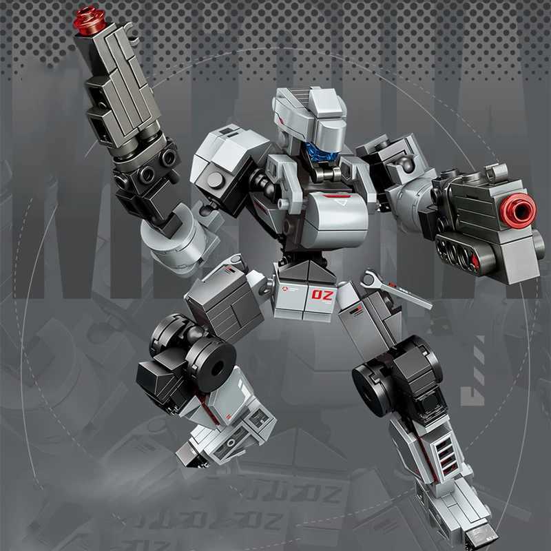 SEMBO Transforming Mech Assemblage Building Block MOC Robot Model Bricks Car Construction Set Kids Toys for Boys Birthday Gifts Free shipping