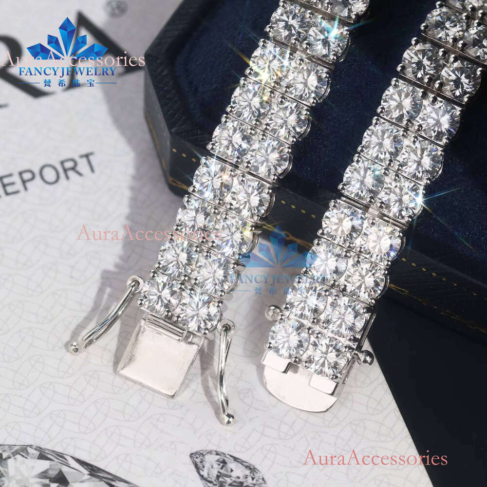 Hot Sale New Arrival 5mm 2 Rows Chain Gold Plated Tennis Bracelet Bling Popular Jewelry for Women and Men