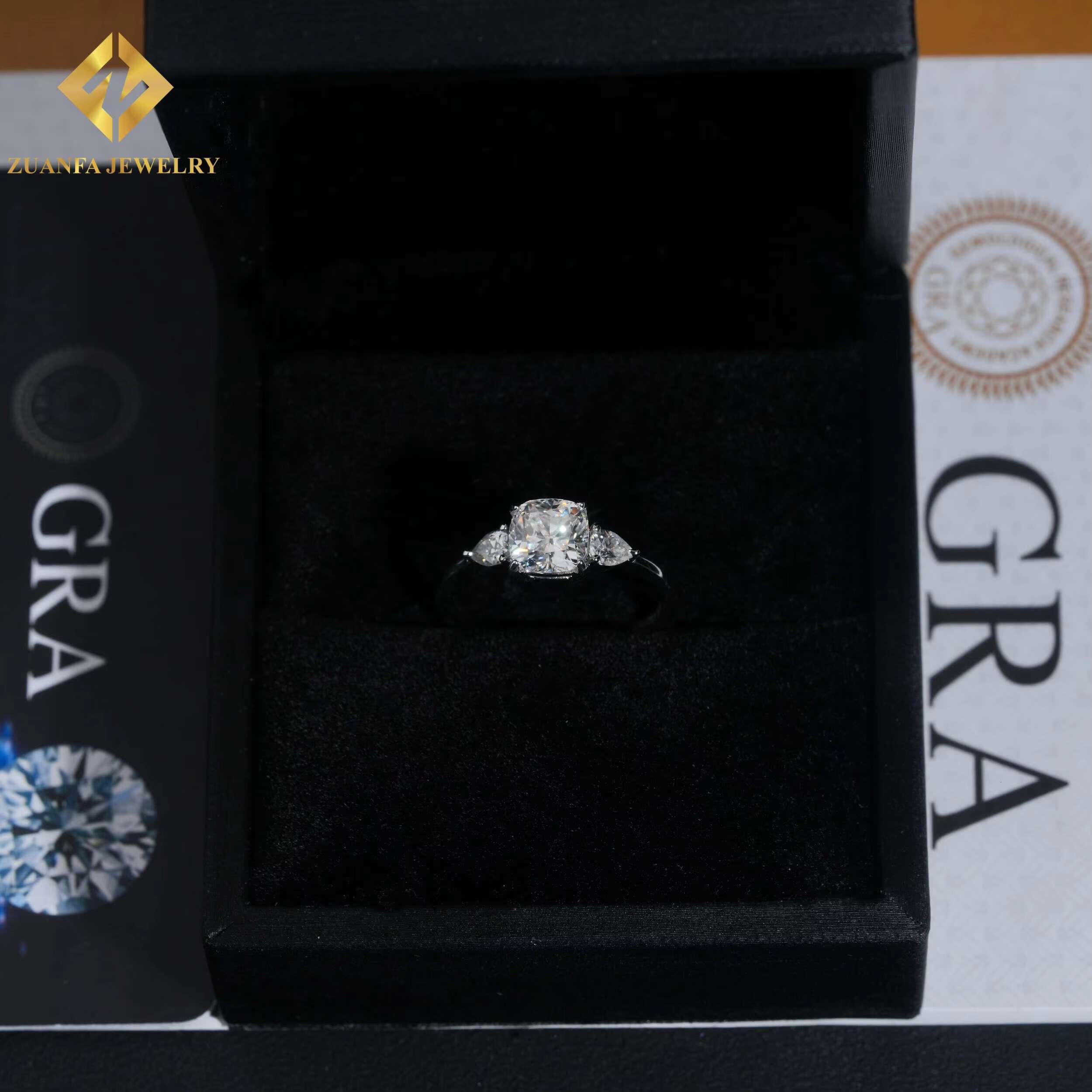 Hot Sale Wedding Ring 925 Silver VVS Moissanite Diamond Rings Engagement Wedding Ring for Women