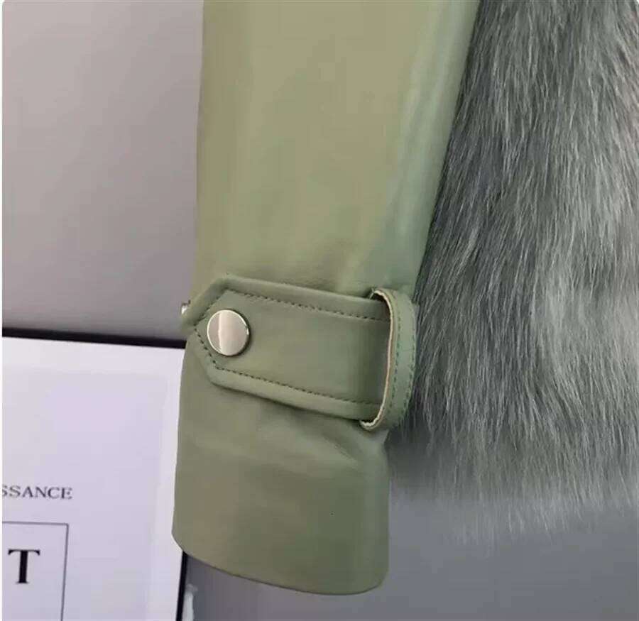 Fox Fur Grass Coat for Women Haining New Year, Young Style, Leather Plus Hair