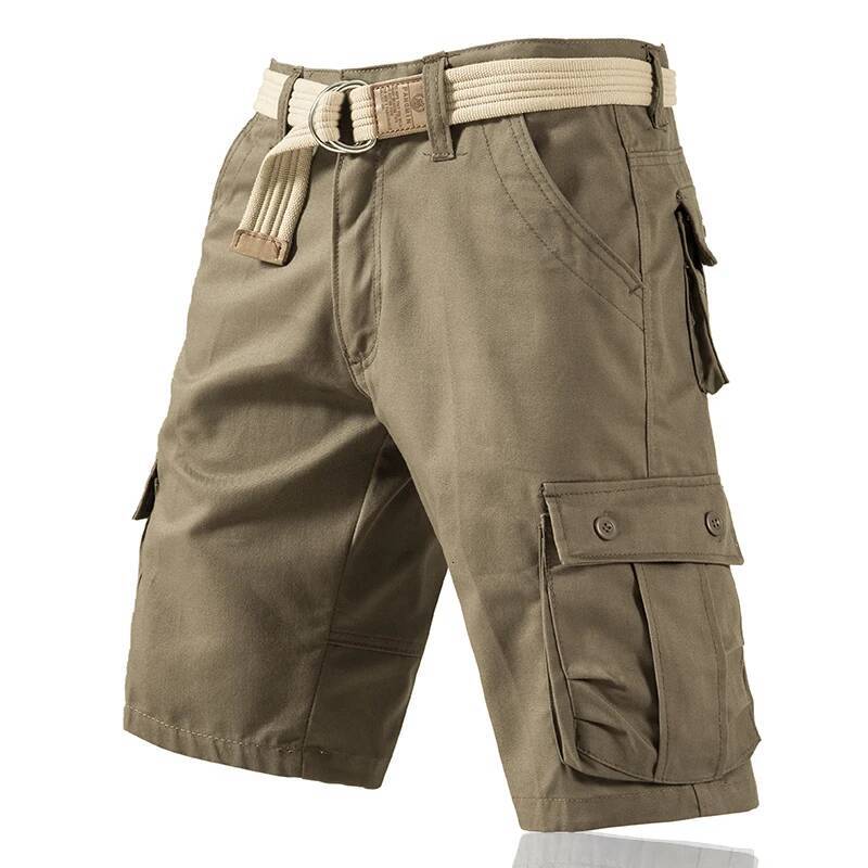 Mens Casual Cargo Outdoor Sports Half Pants Bermuda American Style Streetwear Breathable Comfortable Shorts Grey