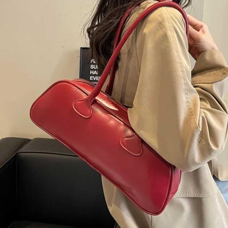 Advanced Sense Retro Pu Zipper Ladies Shoulder Bags Trend 2024 Light Luxury Hot Sale Bags for Women New Handbag Bolsas Femininas Y250528