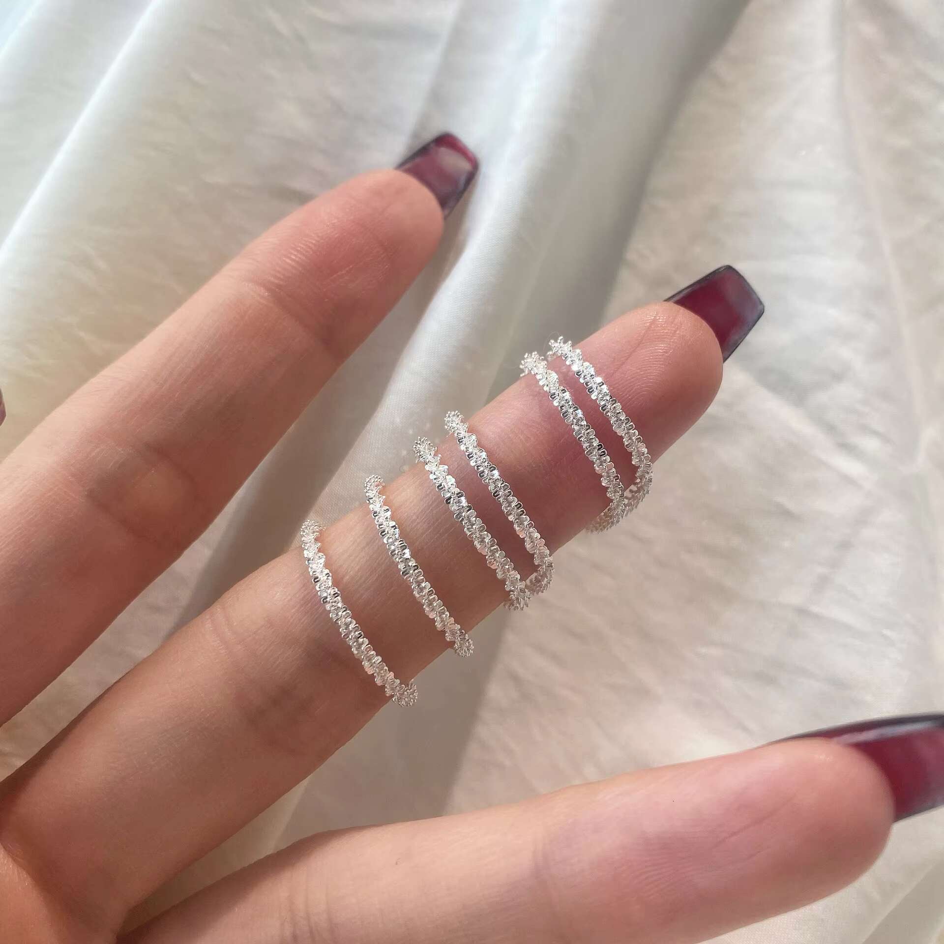 SPJ Wholesale Engagement and Wedding Jewelry Brilliant Cut VVS Moissanite Diamond Rings Fashionable S925 Sterling Silver
