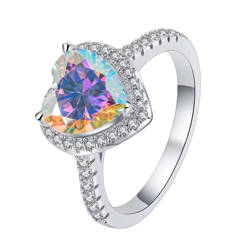 100% Real Moissanite Ring D VVS1 Moissanite Diamond1ct S925 Sliver Wedding Rings for Women