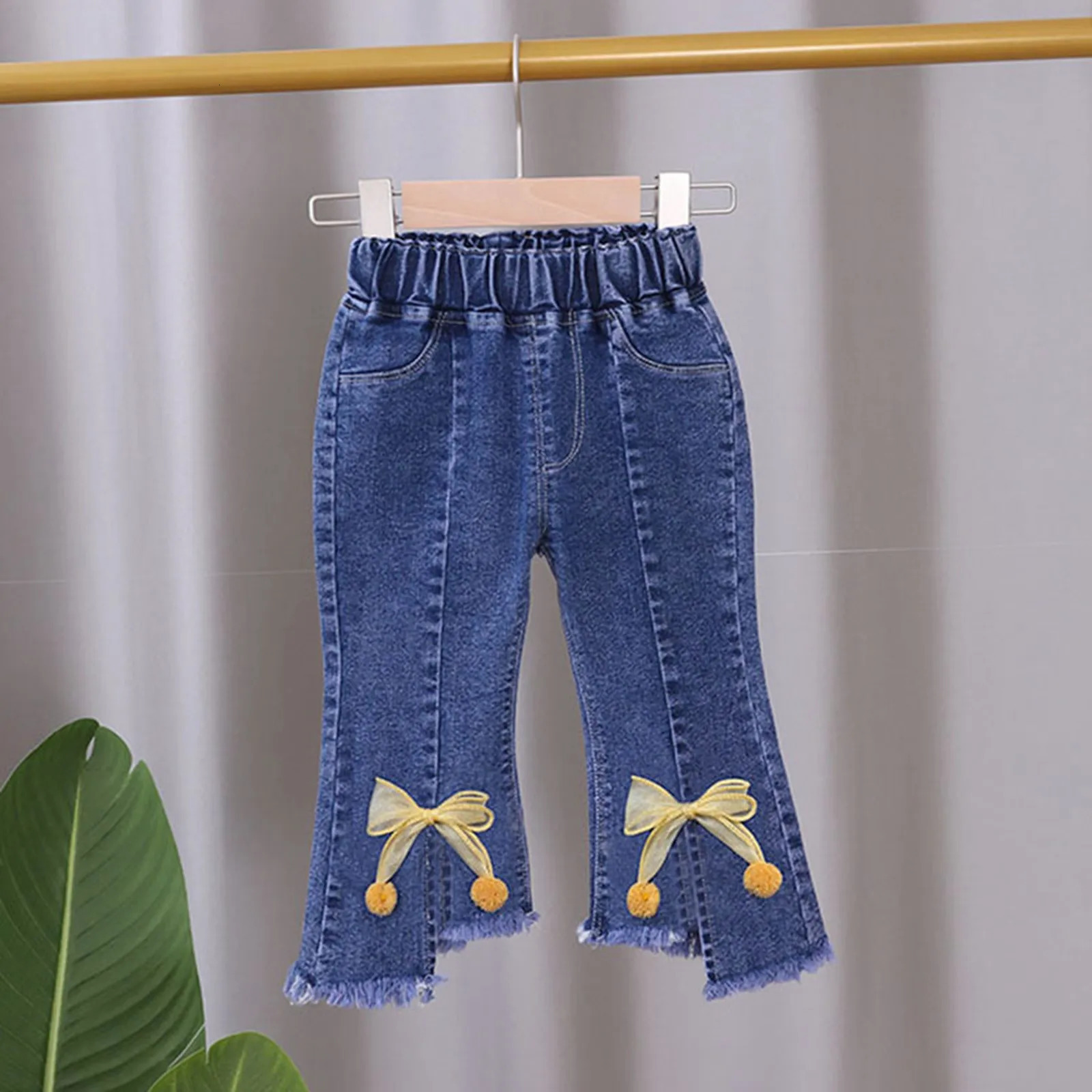 Pants Girls 7 Baby Denim Jeans Toddler Kids Soft Elastic Waist Girl Skirt 250528