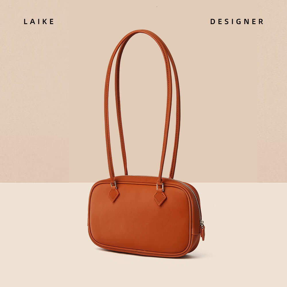 Korean Style Niche Handbag 2024 New Genuine Leather Women's Satin Cowhide Casual Large Capacity Shoulder Crossbody Bag for Women
