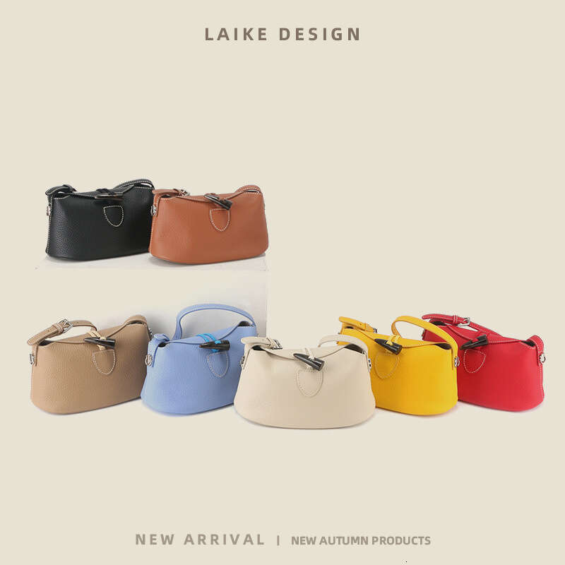 for Women New Style Textured Soft Bucket High-end Genuine Leather Women's Simple Handbag Shoulder Crossbody Bag