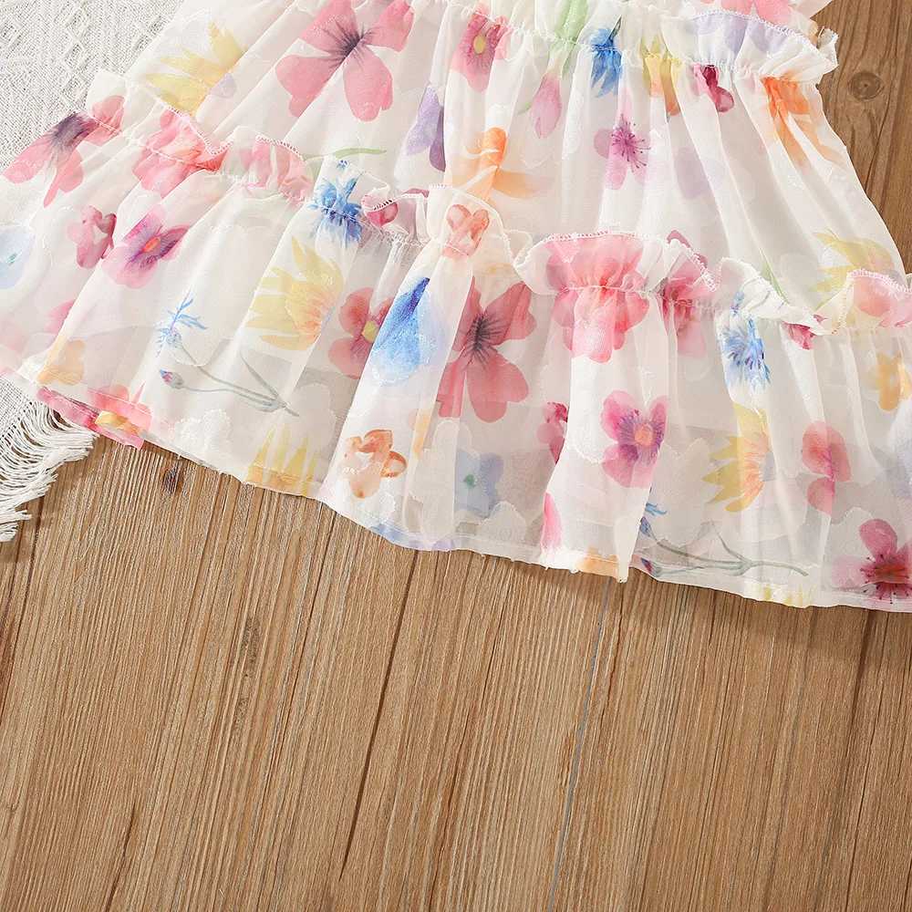 Girls Childrens Clothing Summer New Suspender Floral Skirt Sweet And Cute Style Butterfly Bow Princess Skirt For Baby Girls X250528
