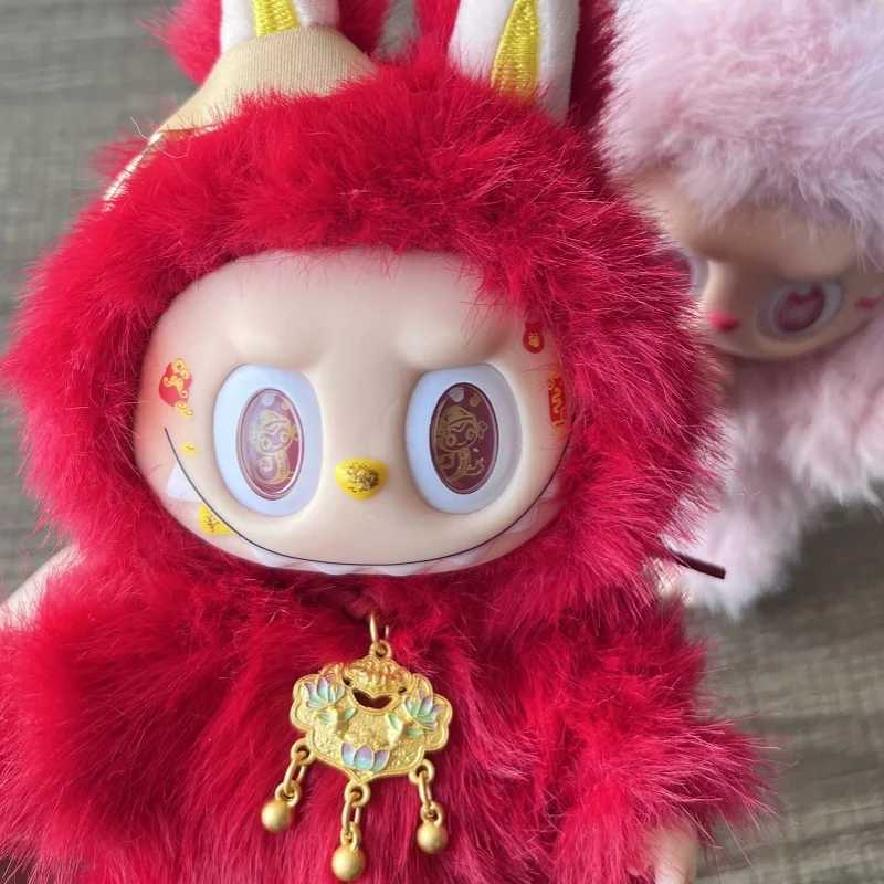 17cm The Monster Labubu Series Zimo Angel Purple Red Vinyl Creative Change Dolls High Quality Blind Box Gift X250528