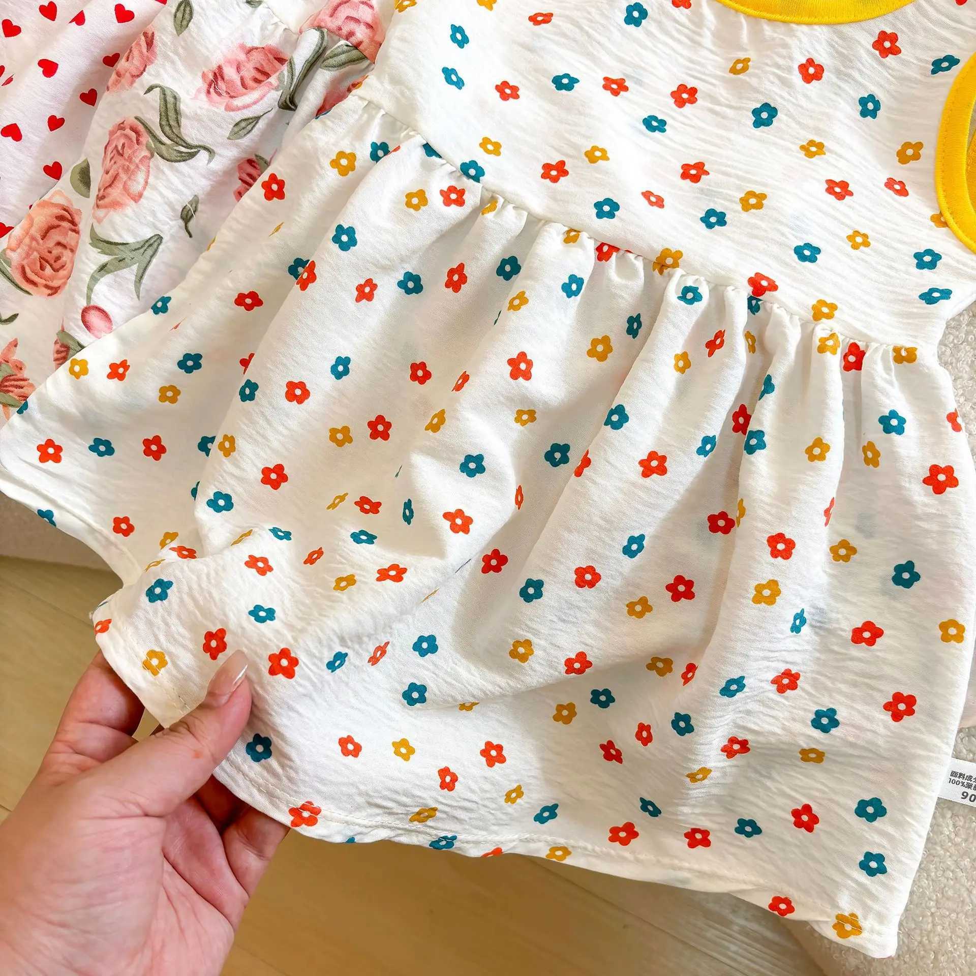 Fashion Printed Sleeveless Girls Dress Newborn Princess Dress Baby Girls Clothes Baby Girl Leisure Dress Baby Clothing X250528