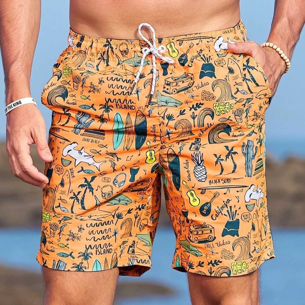 New Summer Mens Shorts Breathable Absorb Sweat Quick-drying Gyms Loose Beach Shorts Outdoor Sports Fashion Leisure Shorts X250528