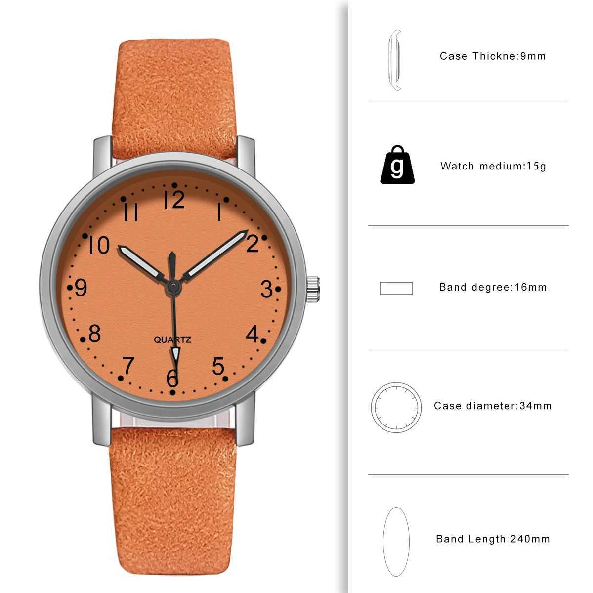 Vintage Watch For Women Leather Strap Wristwatch Quartz Watches Women Clock Ladies Watch Gift Reloj Mujer relojes de mujer XJ250527