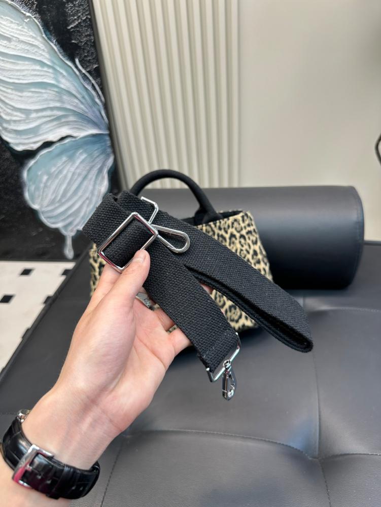 Denim leopard print tote bag handbag 2025 new large capacity shoulder bag crossbody bag women's bag