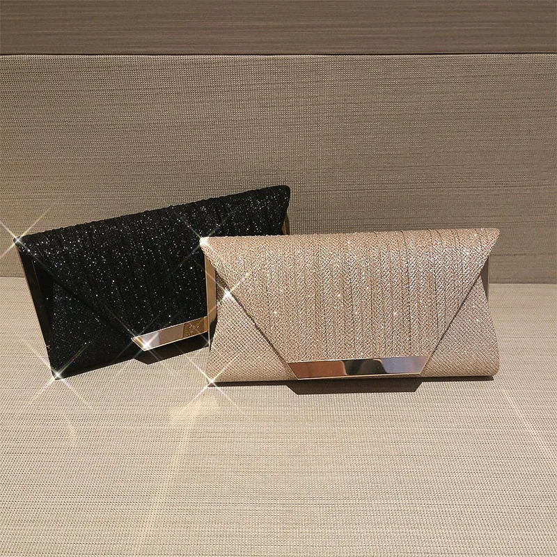 Women Exquisite Evening Bag Party Banquet Glitter Purse Lady Elegant Wedding Clutches Handbag Female Cocktail Chain Shoulder Bag 250526
