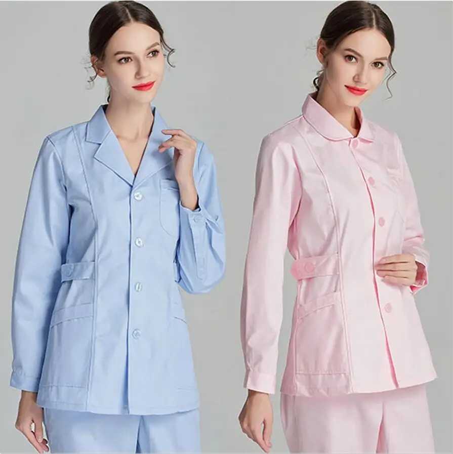Short Scrubs Top Nurse Uniforms Lab Coat Doctor Uniform for Women Outwear Medical Clothing Beauty Sn Long Slve clothes X250528