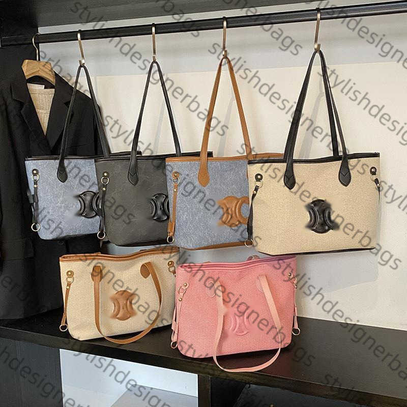 2025 Color Block Large Capacity Commuter Tote Bag Casual Versatile Niche Design Simple Shoulder Bag for Women H250528
