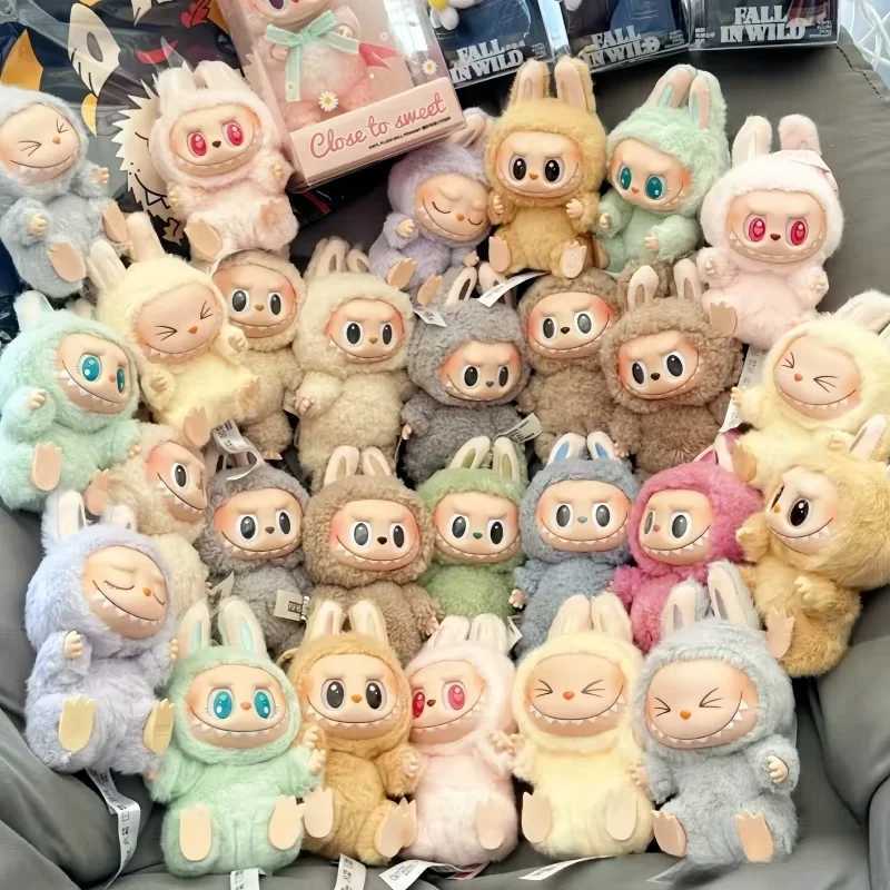 High Quality Labubu 1st And 2nd Generation Series Vinyl Pendant Doll Model Toys Cute Monster Keychain Toy Christmas Gift X250528
