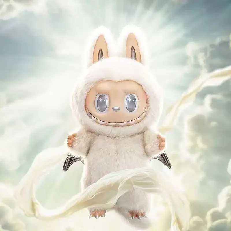 Hot Anime Figure Labubu Mokoko 1st Spring Flower Sweet Little Angel PVC Pendant Doll Keychain Gift X250528