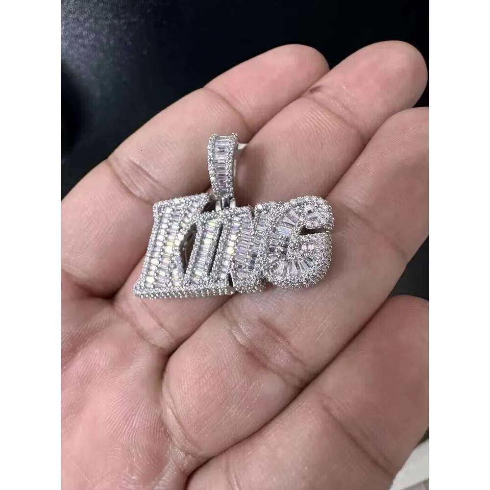 Custom VVS D Color 5.16CTW Men's King Moissanite Pendant Hip Hop Jewelry