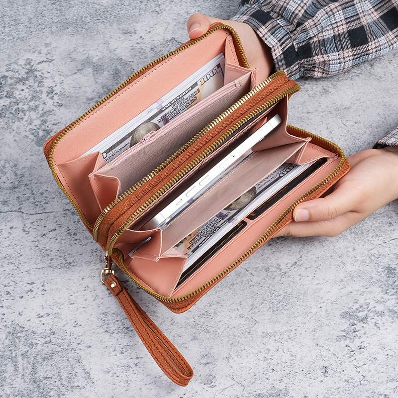 Wallet for Women Long Style Large Capacity 2024 New Double Zipper Women's Clutch Multi-Functional Phone Bag Coin Storage