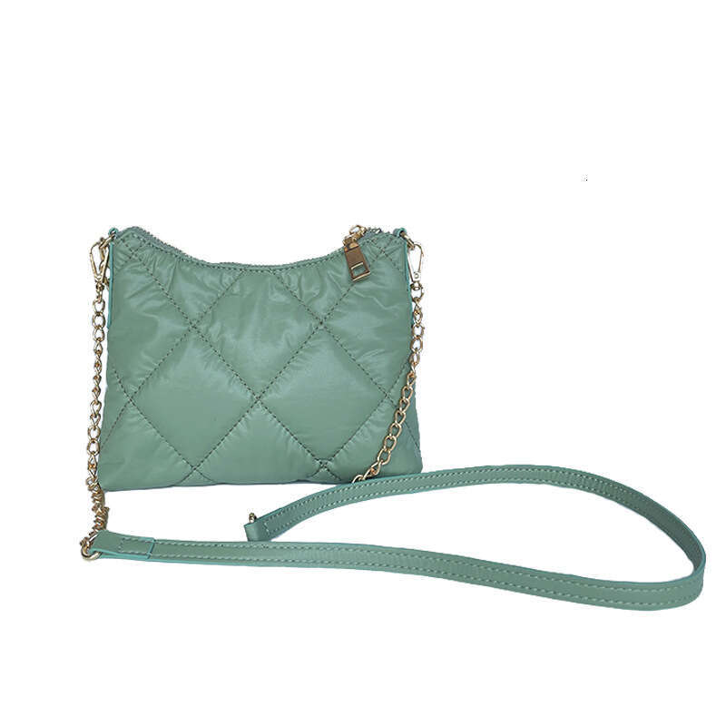 Niche Down Jacket Material Embroidered Quilted Women's Chain Handbag Underarm High-end Crossbody Bag