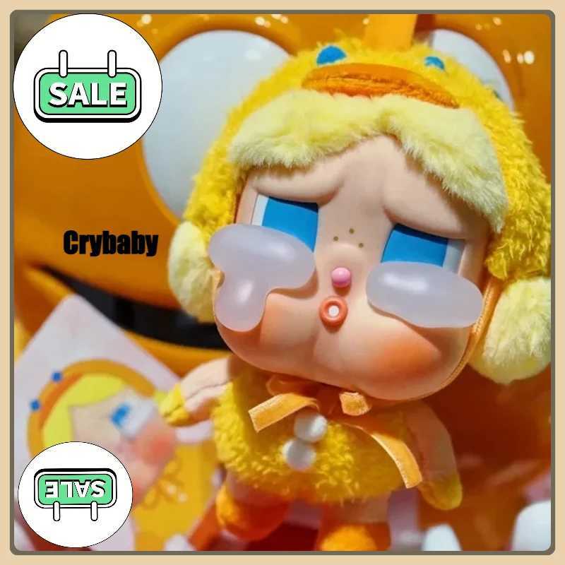 Spot Crybaby vinyl face doll plush blind box crying baby pendant key chain mystery bag crying series hand-made toy gift X250528